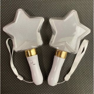 15色のカラーチェンジ・星型LEDペンライト 2本セット(ペンライト)