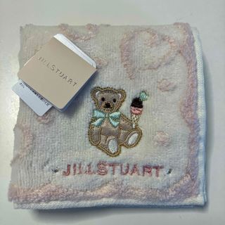 ジルスチュアート(JILLSTUART)の新品　ジルスチュアート　くま　テディベア　タオルハンカチ　ハンドタオル　(ハンカチ)