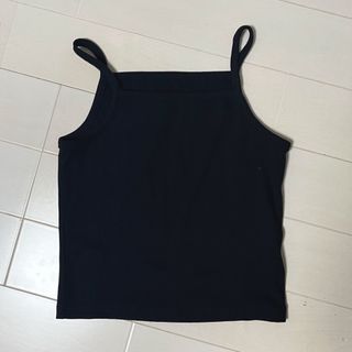 ジーユー(GU)のGU キャミソール リブニット クロップド(キャミソール)