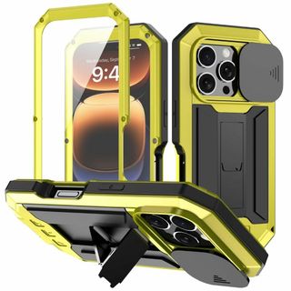 GOOVEN iPhone 16 Pro ケース 軍用 スライド式カメラカバー 