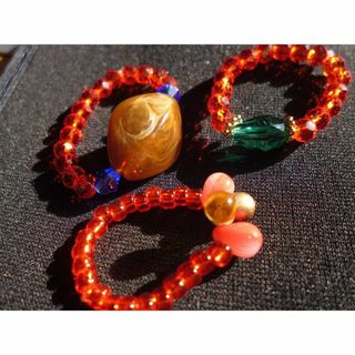 手作り ビーズ リング 指輪 トゥリング ハンドメイド　02119