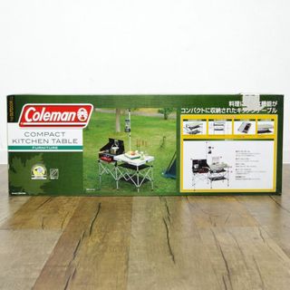 未使用 コールマン Coleman コンパクト キッチン テーブル 170A7591 キャンプ バーベキュー アウトドア 折りたたみ(テーブル/チェア)