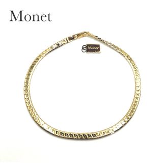 美品　Monet モネ　スネーク　チェーン　ネックレス　コスチュームジュエリー
