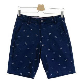 サイズ：EU28 PUMA GOLF プーマゴルフ ×ARNOLD PALMER ストレッチハーフパンツ 総柄 ネイビー系 [240101465675] ゴルフウェア メンズ ストスト(ウエア)
