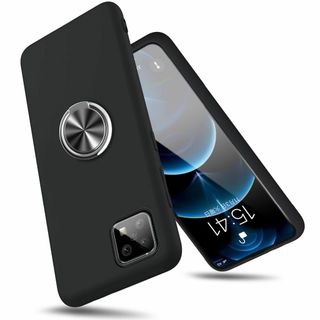 Aquos Sense 4 ケース Sense 5G ケース リング付き シリコ(その他)