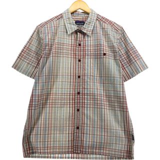 パタゴニア(patagonia)の古着 パタゴニア Patagonia 53003SP14 シアサッカー 半袖 チェックシャツ ボックスシャツ メンズM相当/eaa574016(シャツ)