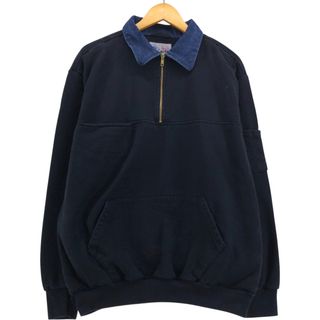 古着 GAME Workwear 襟付き ハーフジップスウェットシャツ トレーナー メンズL相当 /eaa545706(スウェット)