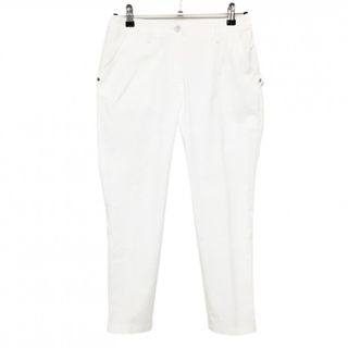 【美品】スリクソンバイデサント パンツ 白 裏地メッシュ ストレッチ レディース M ゴルフウェア SRIXON