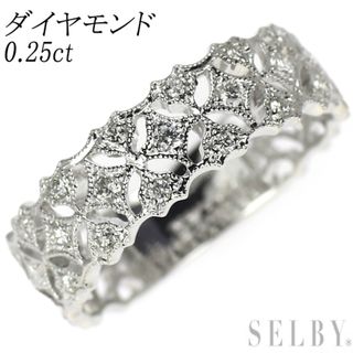 K18WG ダイヤモンド リング 0.25ct(リング(指輪))