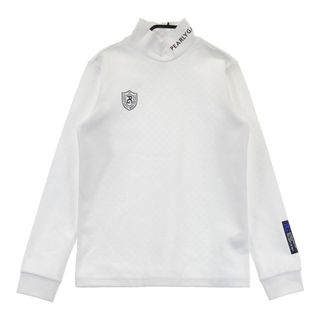 サイズ：1 PEARLY GATES パーリーゲイツ 2023年モデル ハイネック 長袖Tシャツ 総柄 ホワイト系 [240101488878] ゴルフウェア レディース ストスト