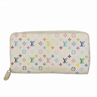 ルイヴィトン(LOUIS VUITTON)の【5ge5909-h】ルイヴィトン 長財布 モノグラム・マルチカラー ジッピーウォレット M60241  ブロン/リッチ【中古】レディース(財布)
