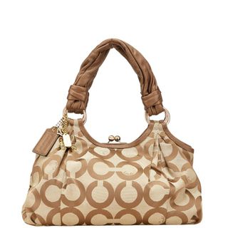 コーチ(COACH)のコーチ シグネチャー オブアート がま口 トートバッグ 13441 キャンバス レディース COACH 【1-0216504】(トートバッグ)