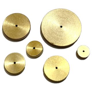 S-NET レザークラフト 丸 定規 型取り ガイドゲージ 真鍮 工具 丸ヘリヘ(その他)