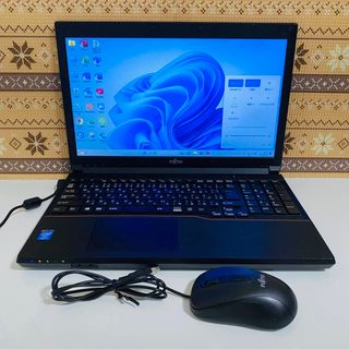 フジツウ(富士通)のY721 Fujitsuノートパソコンi5高速SSDサクサク動Windows11(ノートPC)