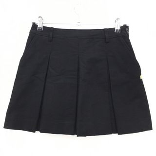 【超美品】セントアンドリュース スカート 黒 細目格子織生地 ボックスプリーツ レディース S ゴルフウェア 2023年モデル St ANDREWS
