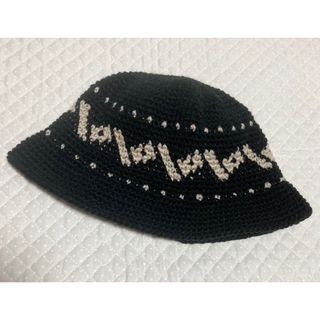 クラッシャーハット　クロシェハット　ビーニー　バケットハット　手編みニットハット