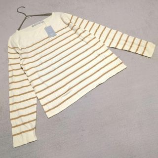 タグ付き❤【エフデ】ef-dé（9）未使用 カットソー ボーダー柄 クルーネック