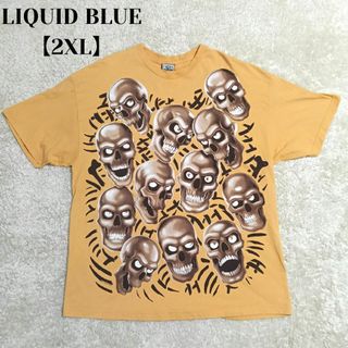 希少 LIQUID BLUE Tシャツ SKULL PILE 2001© 2XL