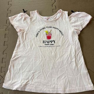 【パシオス】肩出しTシャツ　トップス　130