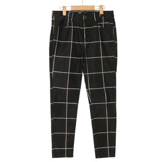 ZARA ザラ 通年 ストレッチ★ ウィンドウペン チェック テーパード パンツ スラックス Sz.31 メンズ