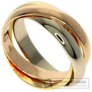 カルティエ(Cartier)のCARTIER カルティエ トリニティ #51 リング・指輪 K18YG K18WG K18PG レディース [中古](リング(指輪))