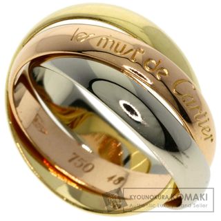 カルティエ(Cartier)のCARTIER カルティエ トリニティ #48 リング・指輪 K18YG K18WG K18PG レディース [中古](リング(指輪))
