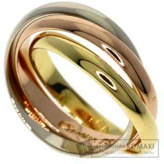 カルティエ(Cartier)のCARTIER カルティエ トリニティ SM #45 リング・指輪 K18YG K18WG K18PG レディース [中古](リング(指輪))