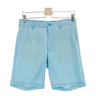 サイズ：79 ADIDAS GOLF アディダスゴルフ 2024年モデル ストレッチ ハーフパンツ 総柄 ブルー系 [240101492886] ゴルフウェア メンズ ストスト(ウエア)
