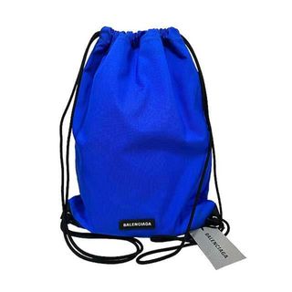 【中古】BALENCIAGA　バレンシアガ　552850　ナップサック　ブルー　ナイロン100％＿s24＿s-0248-r24