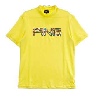 サイズ：M PING ピン 2023年 半袖ハイネックTシャツ イエロー系 [240101498708] ゴルフウェア メンズ ストスト