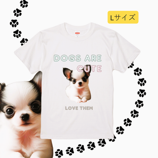 n594【新品未使用】ハイクオリティー Tシャツ ほっこり 子犬 レディース