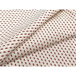 平和屋着物▽上質なお召　単衣　幾何学文　正絹　逸品　CAAU3857xi(着物)