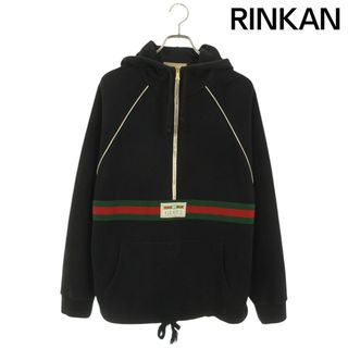 グッチ(GUCCI)のグッチ  645320 XJDAK ハーフジップロゴワッペンパーカー メンズ S(パーカー)