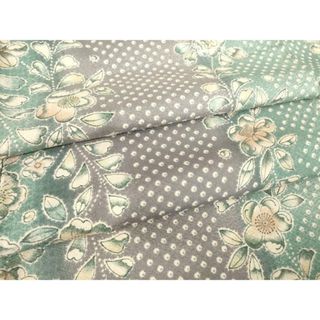 平和屋着物▽小紋　単衣　辻が花　洗える着物　DAAT9937az(着物)
