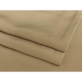 平和屋着物●上質な色無地　白茶色　正絹　逸品　AAAY0235zg(着物)