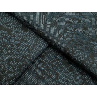 平和屋着物●本場大島紬　7マルキ　鏡裏花文　正絹　逸品　DAAV8530tw(着物)