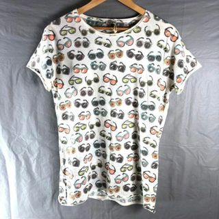 ファイバー fiver Ｔシャツ 半袖カットソー ラウンドネック プリント 