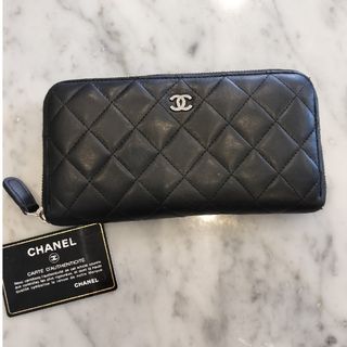 シャネル(CHANEL)のCHANEL シャネル マトラッセ ラムスキン 長財布(財布)