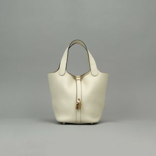 エルメス(HERMES)のエルメス HERMES ピコタンロックPM ピコタンロック PM ピコタンPM ピコタンロック18 バッグ トートバッグ トリヨンクレマンス バシュルマン Vache Liegee ベージュ beige ゴールド金具 ピコタン トリヨン ベージュ(トートバッグ)