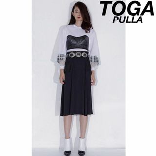 トーガプルラ(TOGA PULLA)の希少 TOGA PULLA Embroidery Georgette Skirt(ひざ丈スカート)