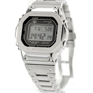 カシオ(CASIO)のカシオ CASIO 腕時計 メンズ GMW-B5000D-1JF Gショック ジーショック G-SHOCK 電波ソーラー オリジン モバイルリンク Bluetooth 電波ソーラー 液晶xシルバー デジタル表示(腕時計(アナログ))