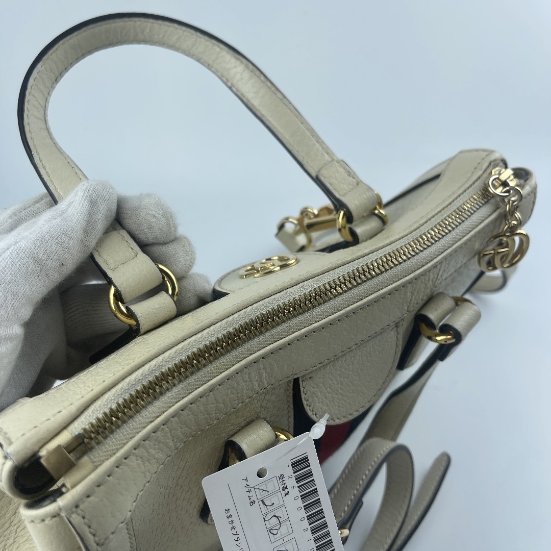 GUCCI - GUCCI 2WAY オフィディア レザー アイボリショルダー