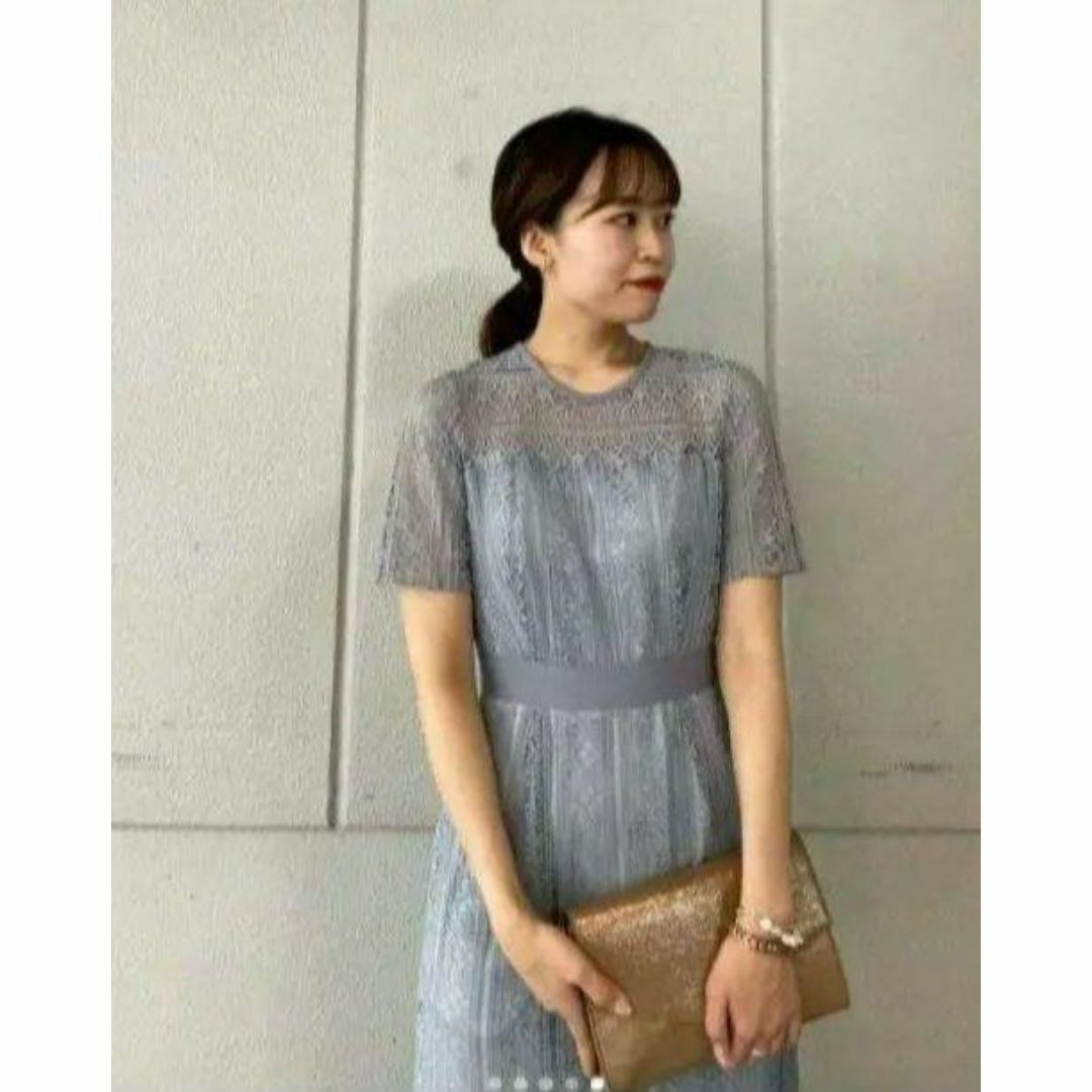 本日限定 美品 定2.2万 ラグナムーン LADYレース切替マーメイドワンピース LagunaMoon - 美品 ラグナムーン LADYレース切替マーメイド
