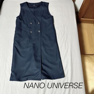 ナノユニバース(nano・universe)の【新品未使用】NANO UNIVERSE ナノユニバース ワンピース　ジレ(ベスト/ジレ)
