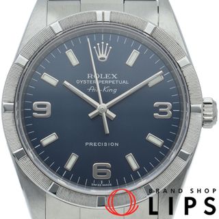 ロレックス(ROLEX)のロレックス エアキング Air-King 14010M(Y) 箱 保証書 SS メンズ時計 ブルー 仕上げ済 2002年 美品 【中古】(その他)