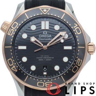OMEGA - オメガ シーマスター ダイバー300M コーアクシャル 42mm Seamaster Diver 300M Co-Axial Master Chronometer 210.22.42.20.01.002 箱 保証書 K18PG/SS/ラバー メンズ時計 ブラック 仕上げ済 美品 【中古】