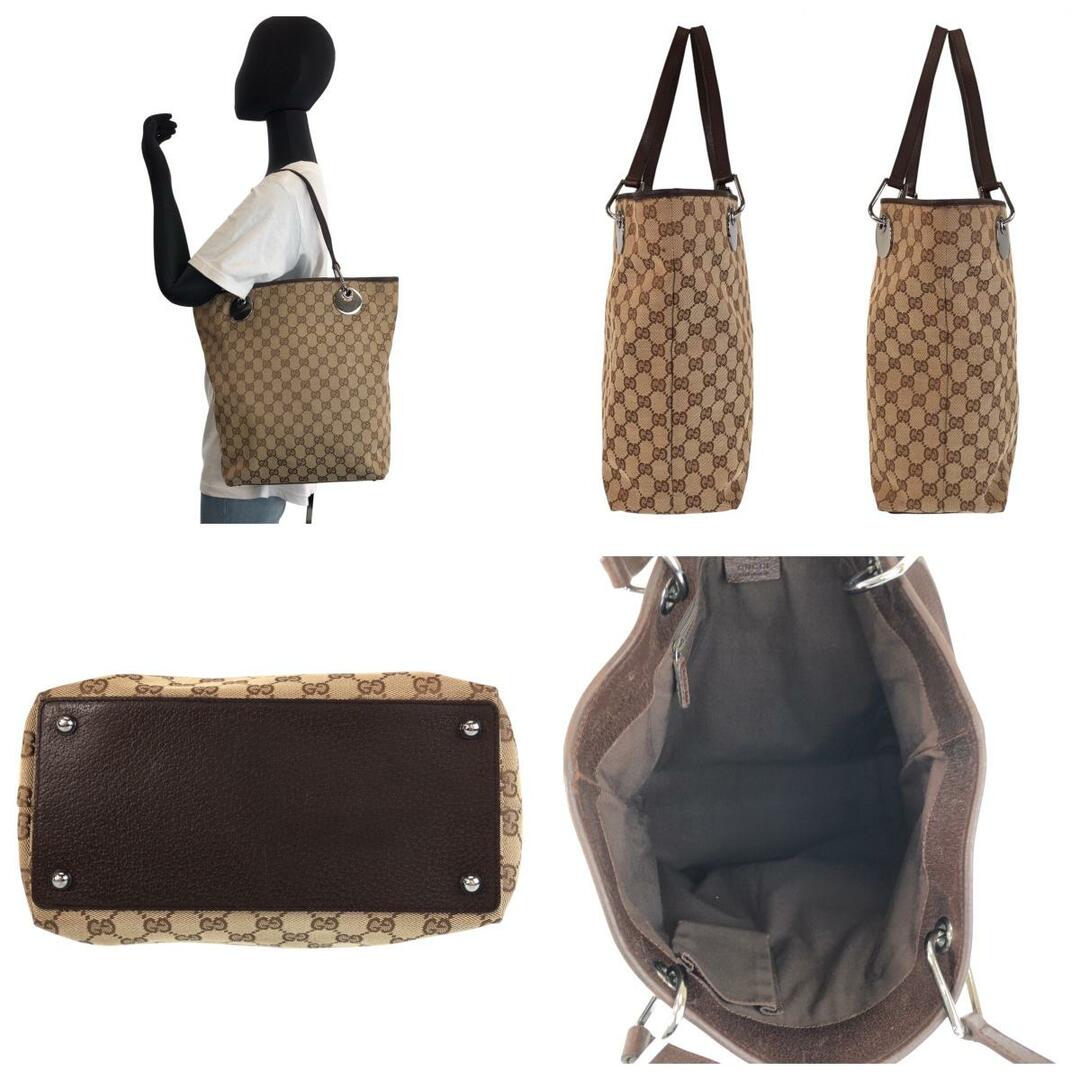 GUCCI - 美品 GUCCI グッチ ベージュ ブラウン GGキャンバス