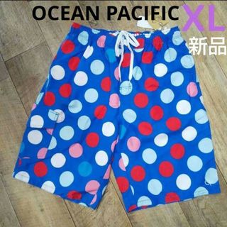 オーシャンパシフィック(OCEAN PACIFIC)の新品OCEAN PACIFIC 水玉模様 【XL】水着　海パン　スイムパンツ(水着)