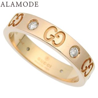 グッチ(GUCCI)のGUCCI(グッチ) アイコン リング ダイヤモンド K18 ピンクゴールド PG 指輪 アクセサリー ジュエリー 6PD 13(53)号 ピンクゴールド レディース 41100074290【中古】【アラモード】(リング(指輪))