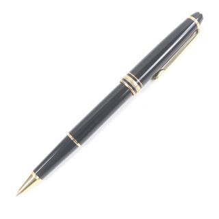 モンブラン(MONTBLANC)の極美品□MONTBLANC モンブラン マイスターシュテュック クラシック キャップ式 ボールペン ブラック ゴールド ケース付き ドイツ製 メンズ 筆記確認済み(ペン/マーカー)